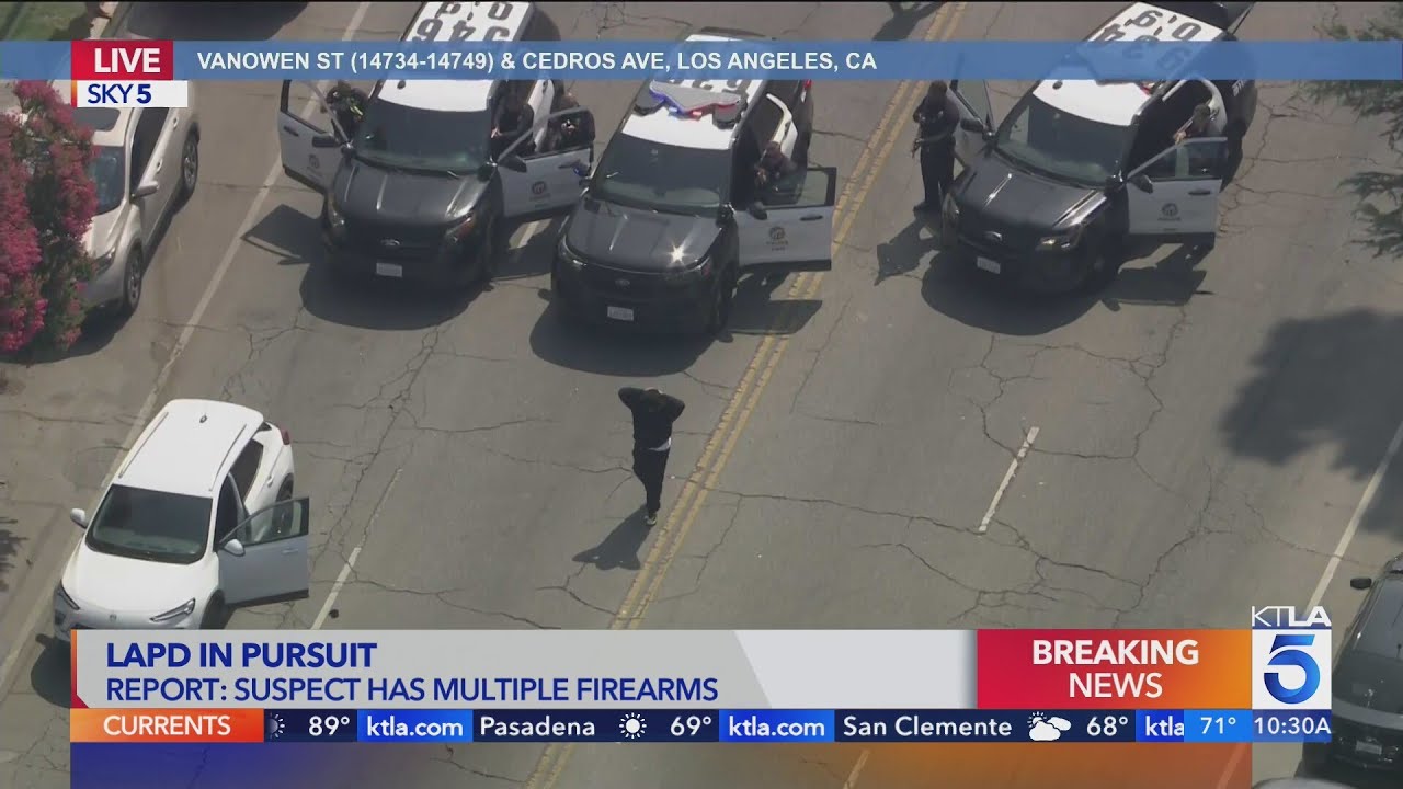Police arrest possible armed driver after L.A. pursuit | Los Angeles Car Chases