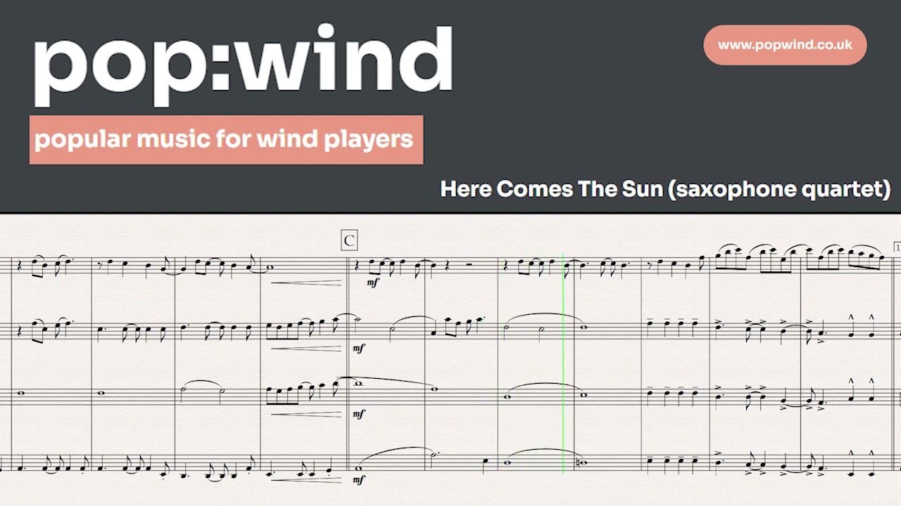 Here Comes the Sun (for saxophone quartet)
