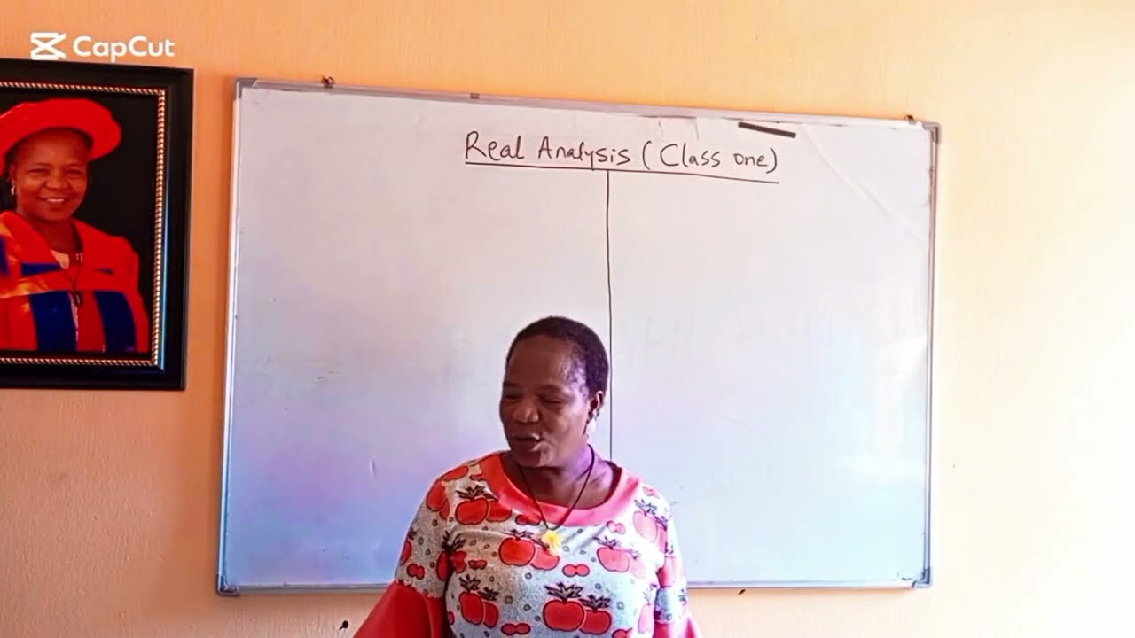 Real Analysis, Class One