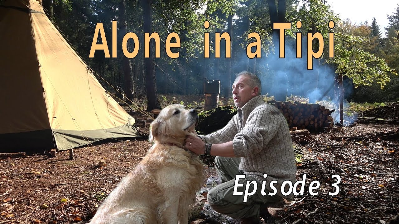 Bushcraft Camp | ALONE IN A TIPI - EP3 | Canvas Tent | Campfire Frittata