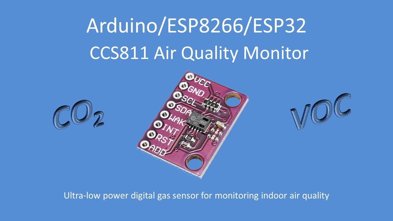 Tech Note 103 - CCS811 Air Quality Monitor for Ardunio, ESP8266 or ESP32