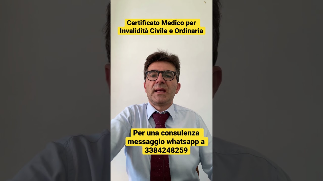 Certificato Medico per Invalidità Civile E Ordinaria #disabilità #handicap #invalidità