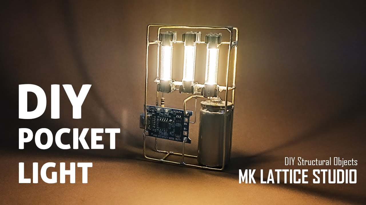 DIY Brass Wire LED Lamp | Satisfying Soldering & Assembly