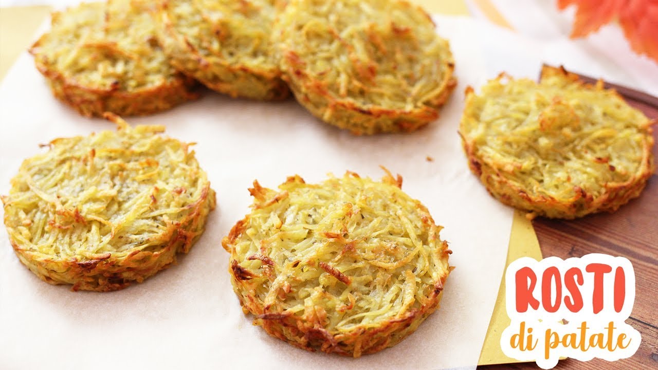 ROSTI DI PATATE 🍠- FRITTELLE DI PATATE AL FORNO - Ricetta Facile - pronti in 5 minuti