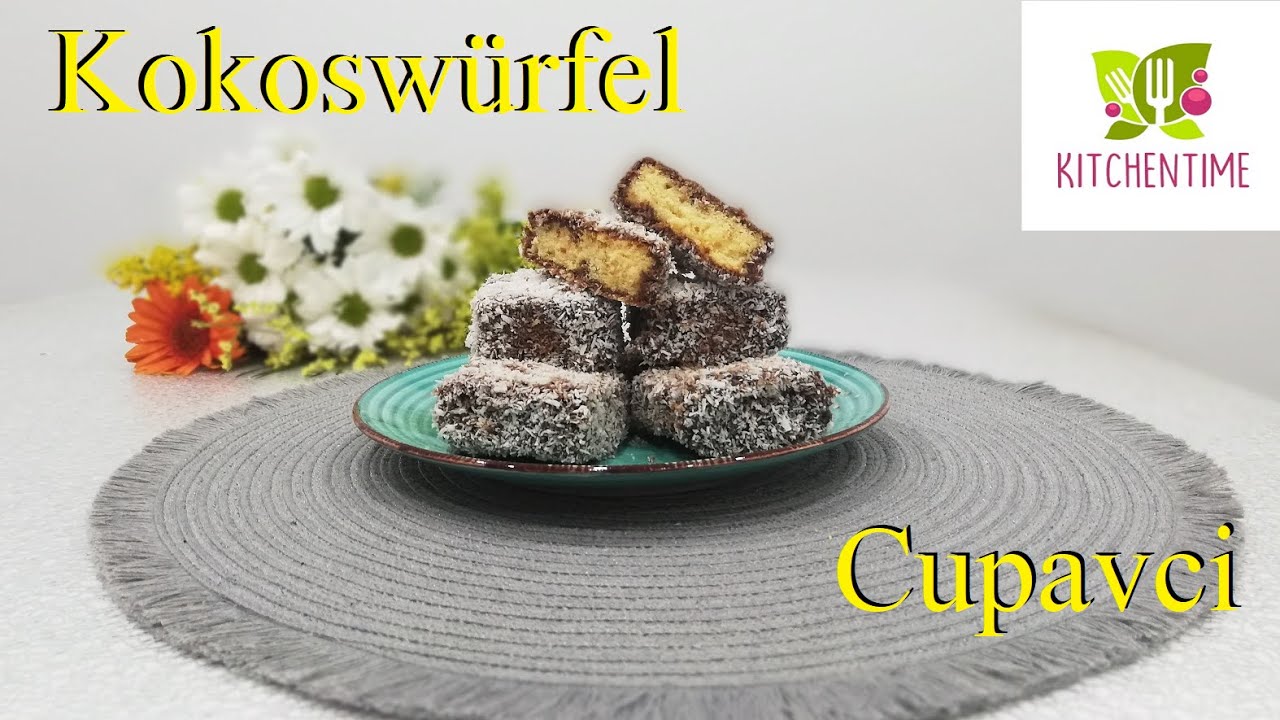 Cupavci / Kokoswürfel / Lamington  - einfach selbst machen - Rezept