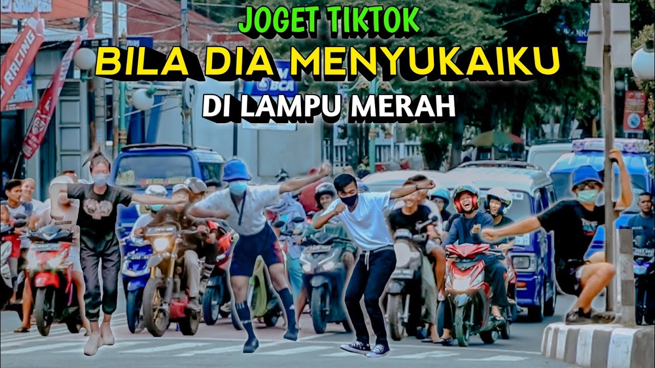 JOGET TIKTOK BILA DIA MENYUKAIKU DI LAMPU MERAH.. NGAKAK PARAH