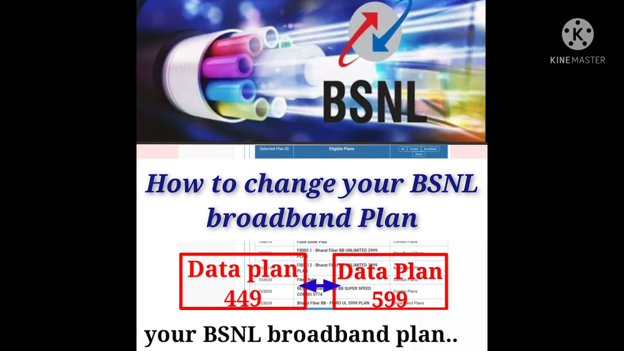 How to change BSNL Broadband Plans in Tamil