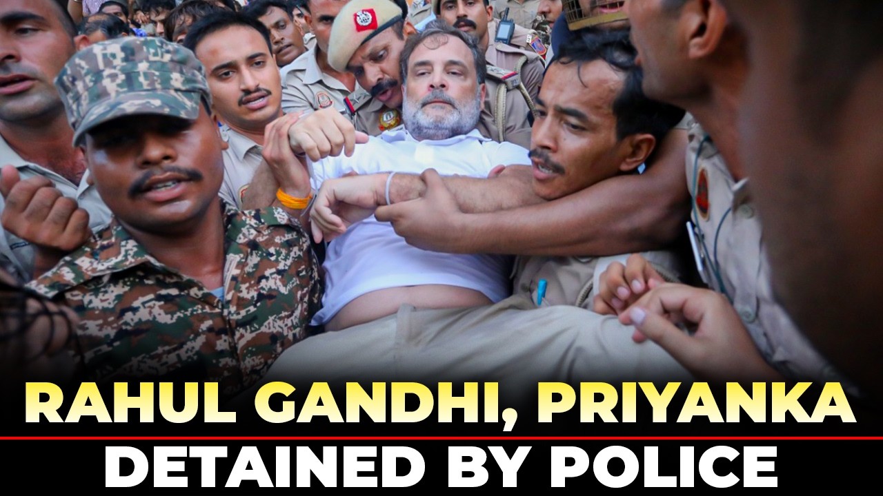 BREAKING NEWS: Rahul Gandhi, Priyanka and other Congress leaders detained by Police |Protest at LKM