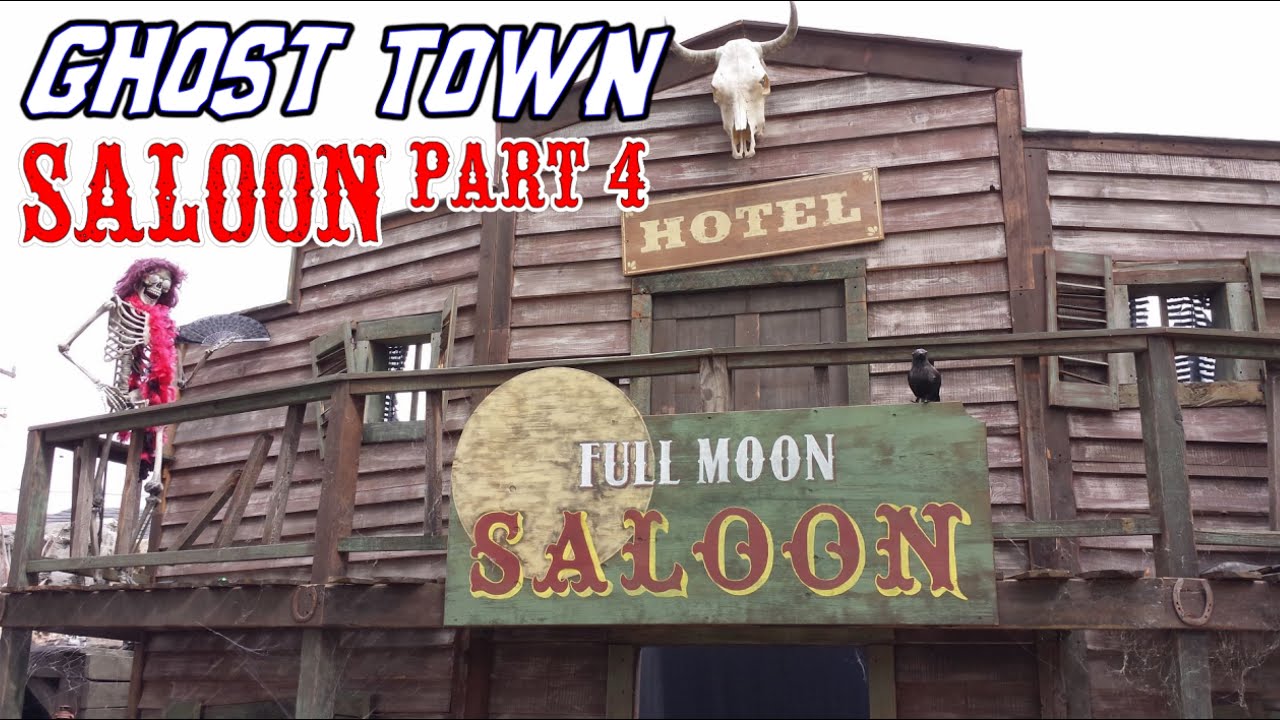 Life-sized Haunted House! DIY Halloween Props - Saloon Paint