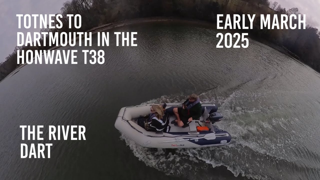 Маршрут Тотнес — Дартмут на самолете Honwave T38, начало марта 2025 года.