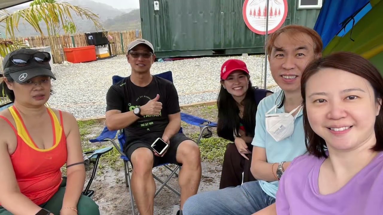 One ground campsite @ Golden Hills Cameron Highlands. Family Camping.