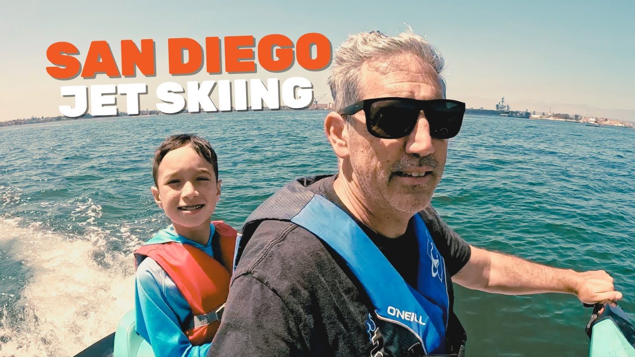 We explored San Diego Bay on a jet ski