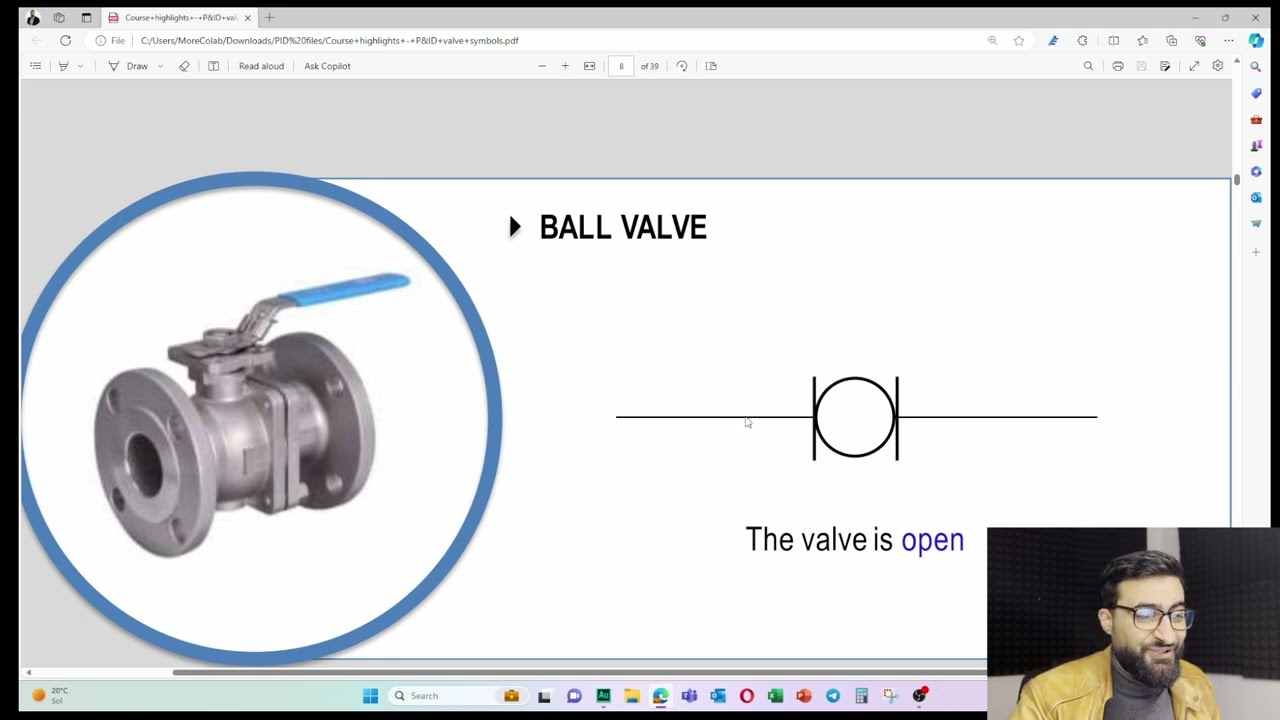 أنواع الصمامات  P&ID VALVE SYMBOLS