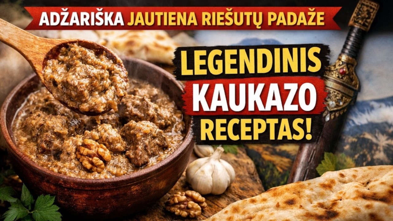 Аджарская говядина в ореховом соусе – легендарный кавказский рецепт.