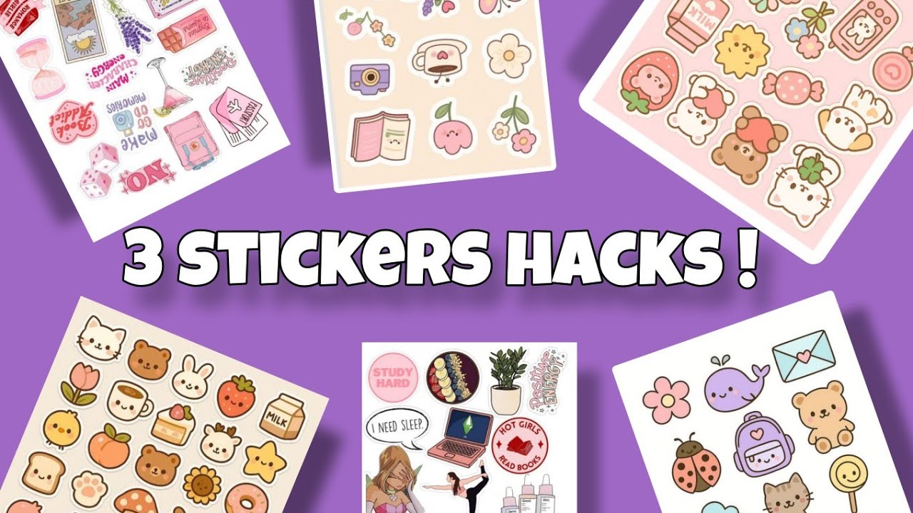 No printer ❌No sticker paper ❌ No double sided tape ❌ (stickers hacks)