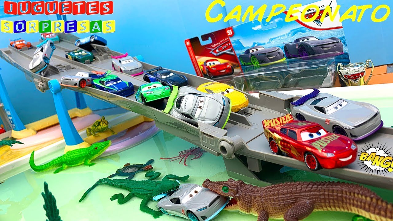 DISNEY CARS RUST EZE RACING CENTER CAMPEONATO Carros de Carrera - Pista de Coches