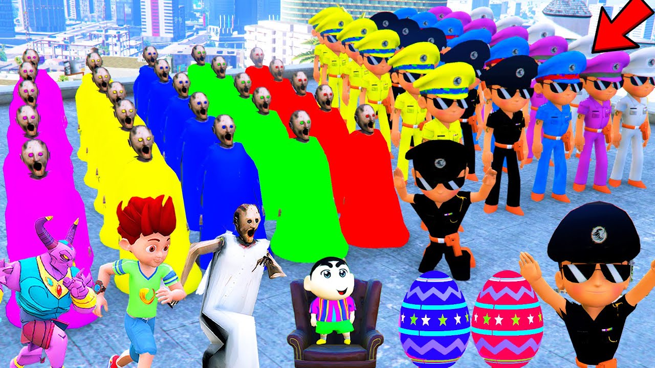 😁🤣 Little Singham Shinchan Ajj Hulk Monster se Ki Ladai Full Ladai Full Masti In GTA 5