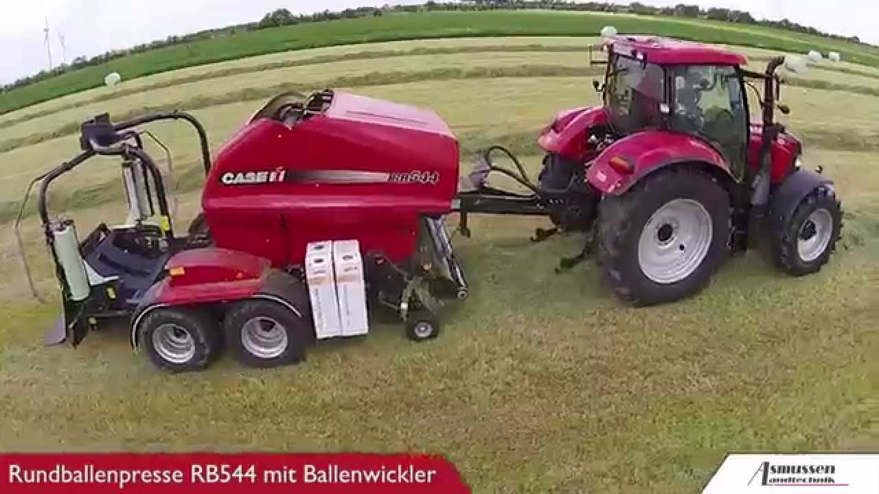 Rundeballenpresse RB544 von Case IH - Pressen und Wickeln in einem Rutsch - HD 2015