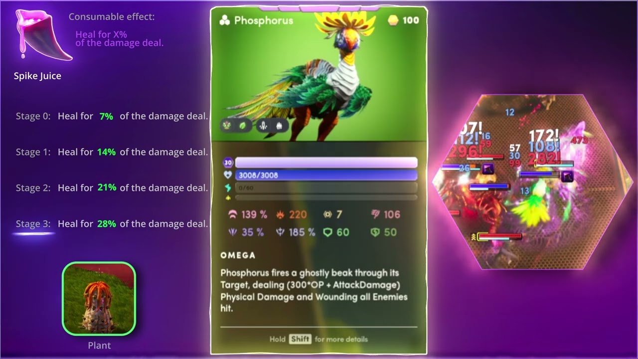Illuvium Consumables: Spike Juice on Phosphorus - Lifeleech