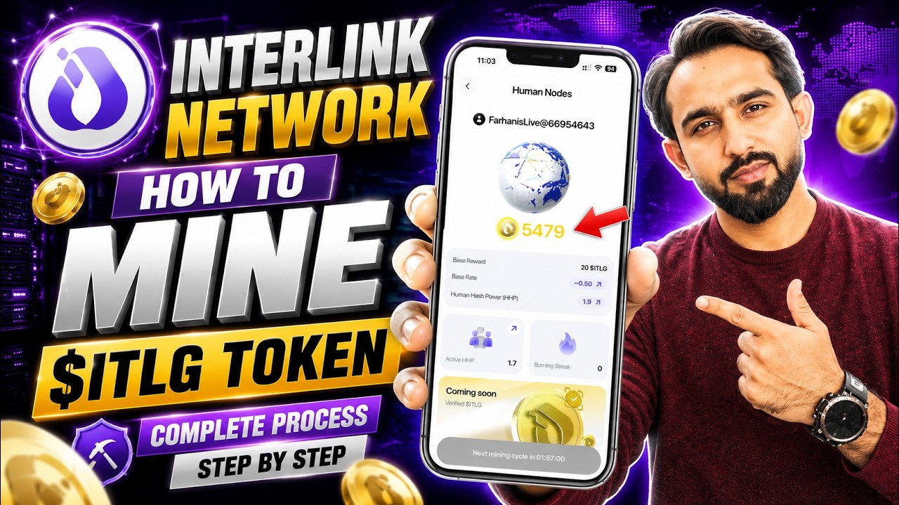 How To Start Mining in InterLink Network | Complete Mining Process 2026 | Earn $ITLG