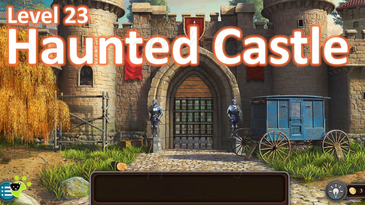 Tricky Doors Level 23 Haunted Castle Walkthrough with Solutions (FIVE-BN GAMES)