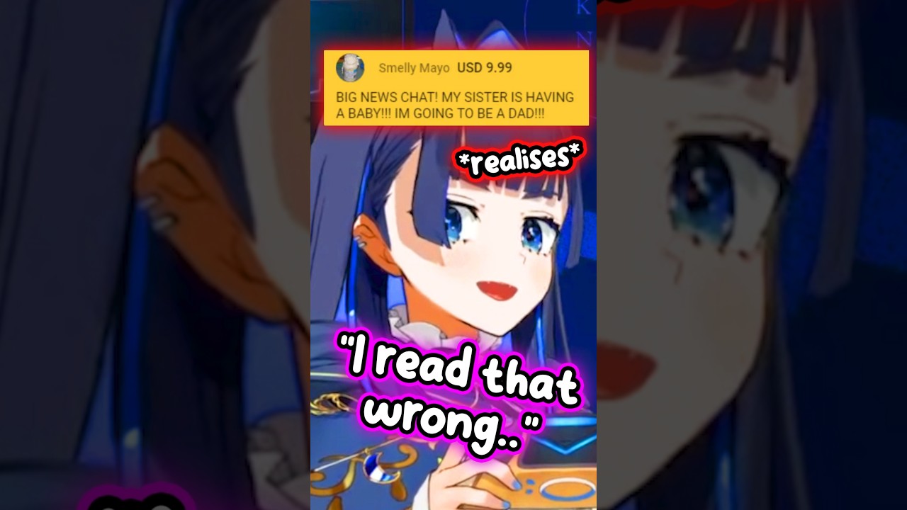 Kronii Falls for Joke Superchat and Regrets it #hololive #hololiveenglish #vtuber