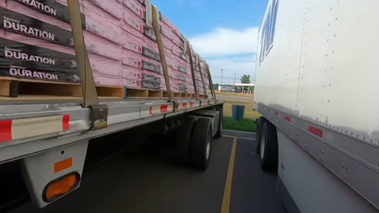 #411 A Whole Lot of Roofing Shingles The Life of an Owner Operator Flatbed Truck Driver