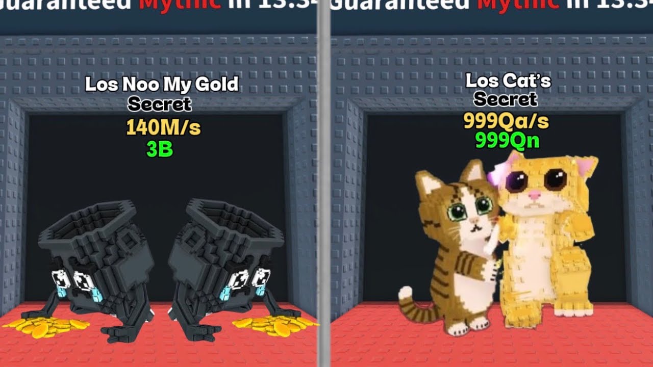 Новые дополнения Los Noo My Gold и Los Cat's Brainrots - новое обновление Lucky Update и новые до...