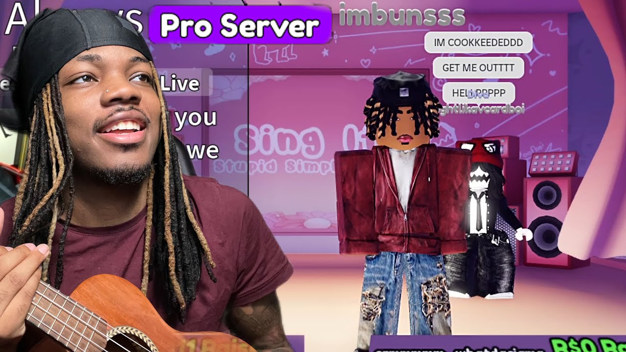 i Destroyed PRO SERVERS with Ukulele ONLY on Sing It! (Roblox Karaoke)