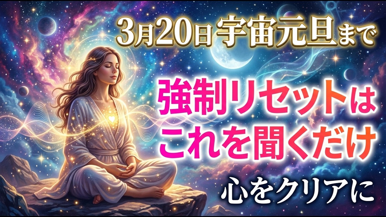 【3月20日まで】※急いで捨ててください。宇宙元旦に向けて空きスペースを作る「心の断捨離」これを持っていると、新しい運気が入ってきません。