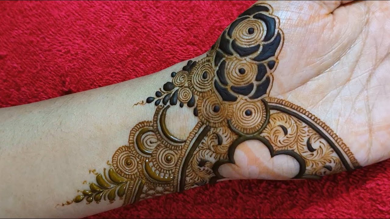 Beautiful stylish mehndi design | Latest gorgeous henna design | Unique floral henna art | mehndi