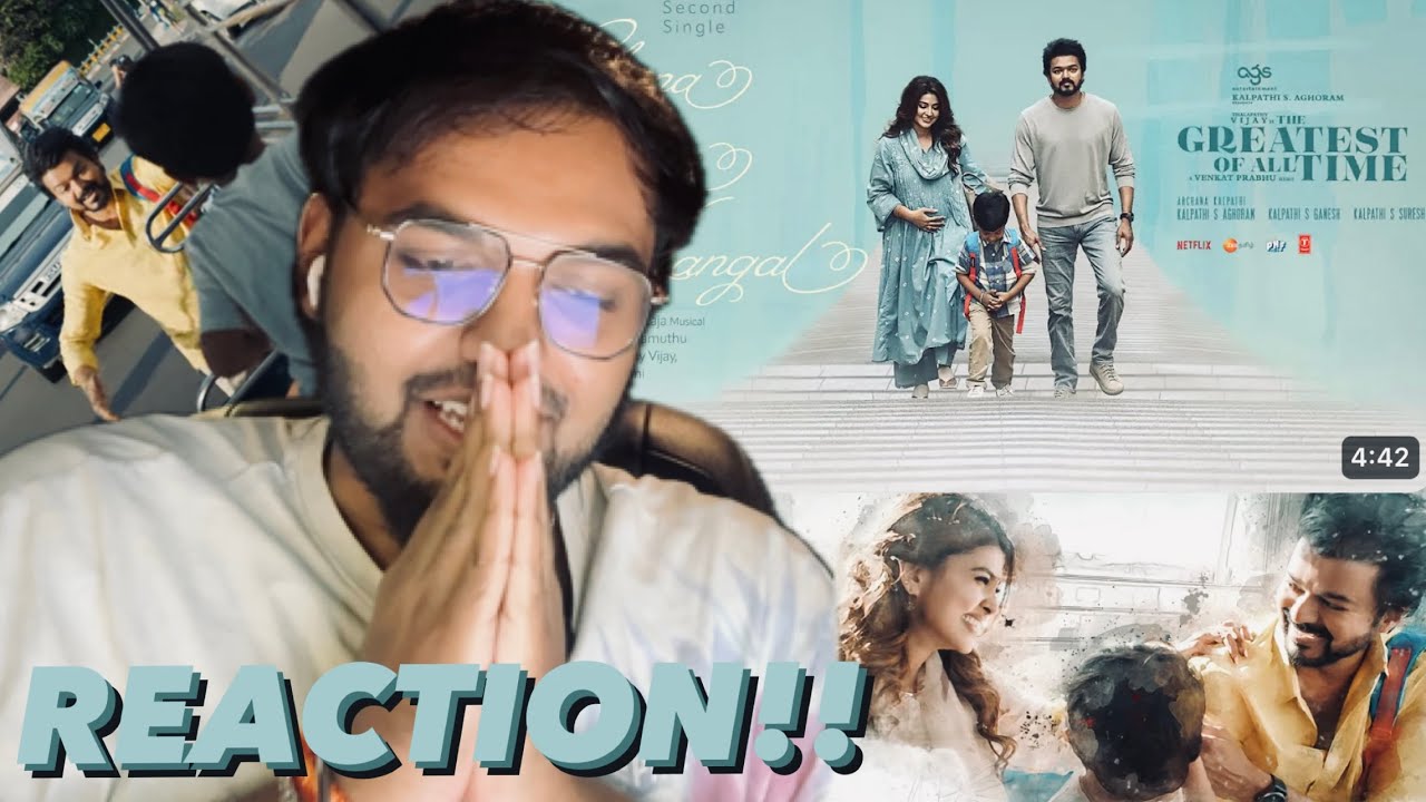 Chinna Chinna Kangal | REACTION | The Greatest Of All Time | Thalapathy Vijay |Venkat Prabhu |Yuvan