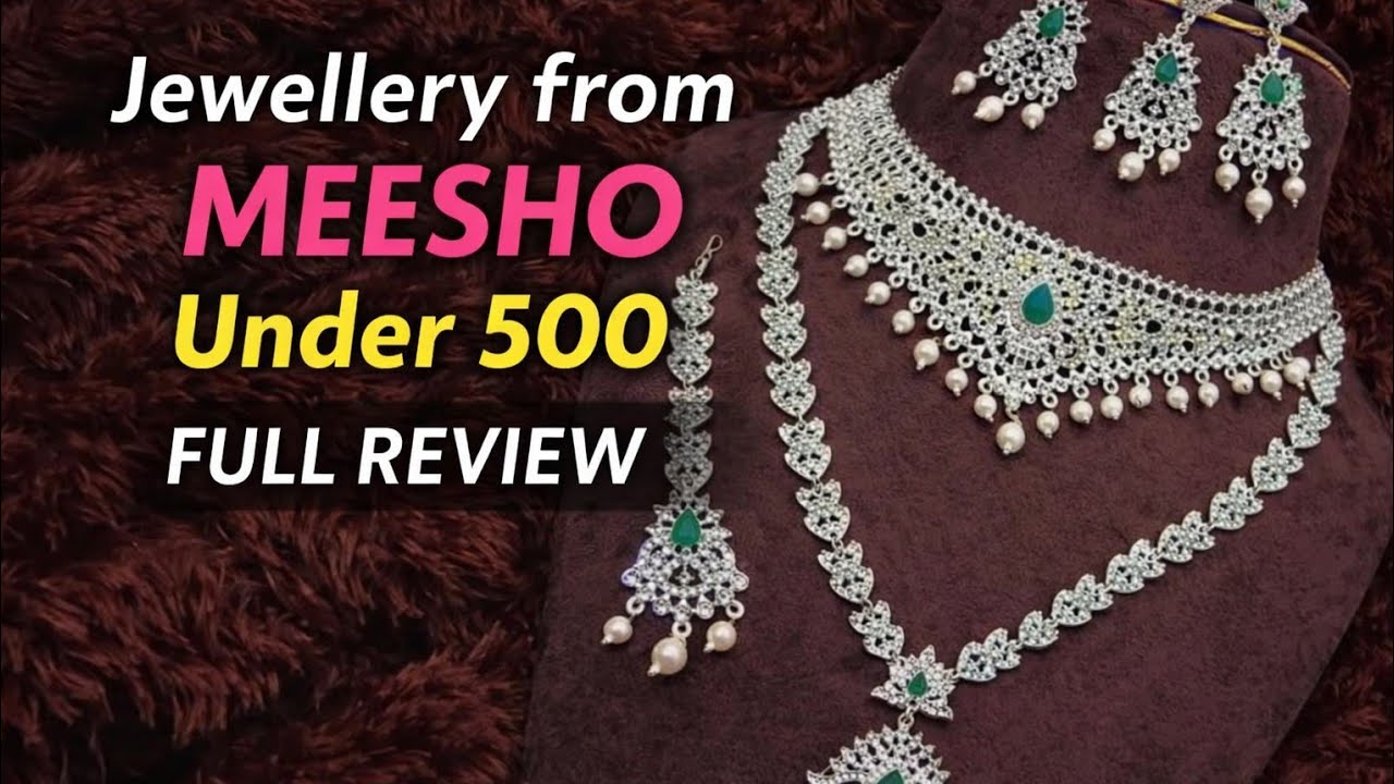 CZ stone jewellery from meesho / Jewellery set from meesho under 400
