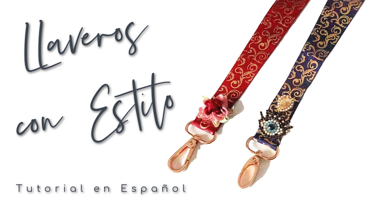 Llavero de tela no! MEJOR de cinta te enseño como hacerlos paso a paso | Tutorial DIY