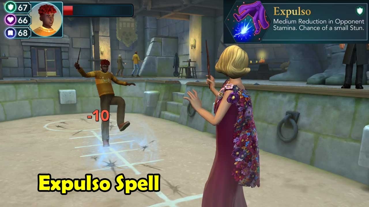 Expulso Spell Harry Potter Hogwarts Mystery