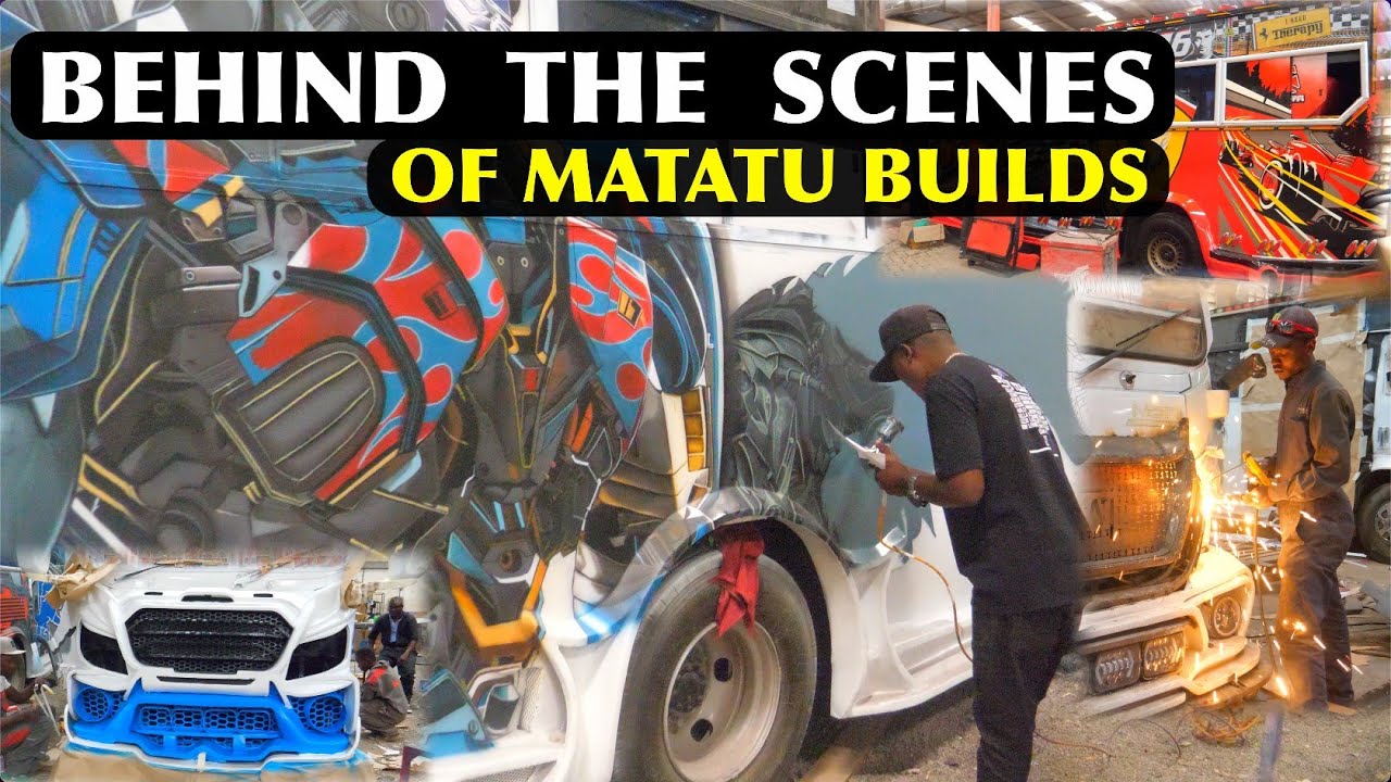 “The Secret Garage Where The Wildest Matatus Are Turned into Moving  Art! 🎨🔥”