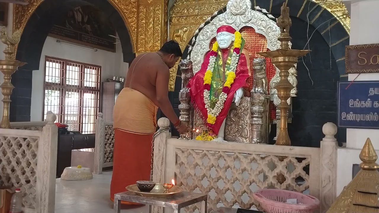 Sai Baba temple Madhyan Aarthi 17.01.2026