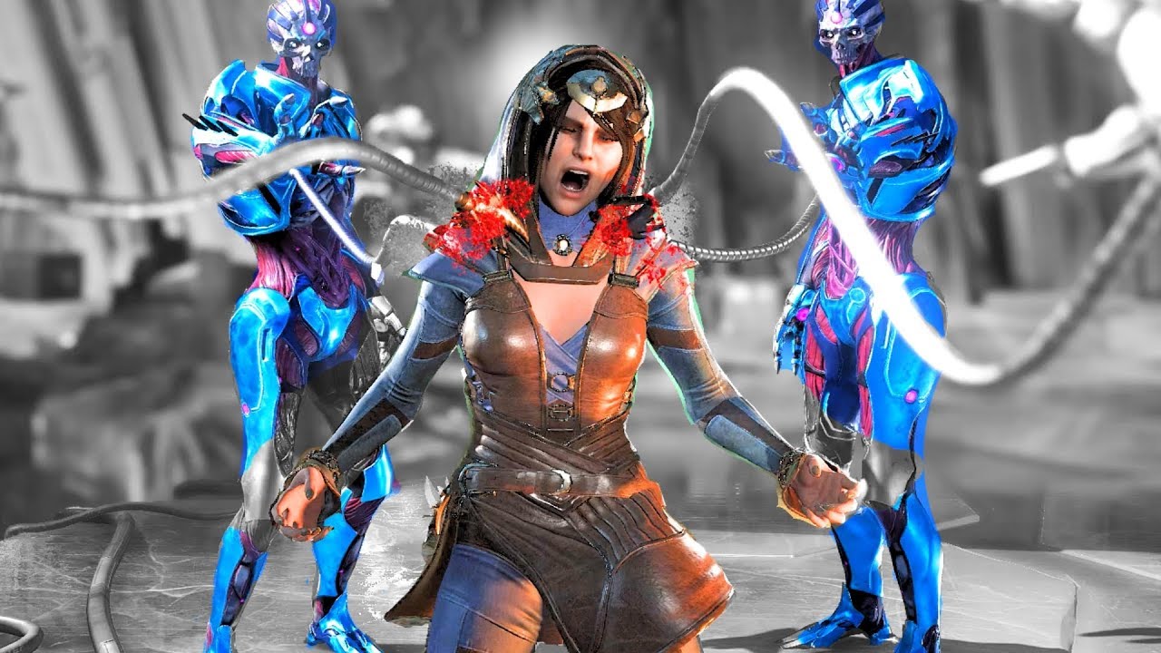 Injustice 2 All Super Moves on NIGHT SORCERESS (ALT) ENCHANTRESS (All DLC to ENCHANTRESS)