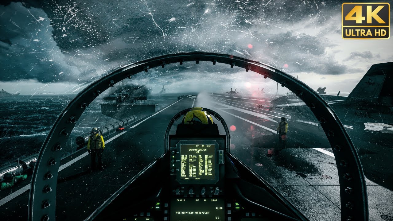 Battlefield 3 - Fighter Jet Mission (No HUD) 4K 60FPS