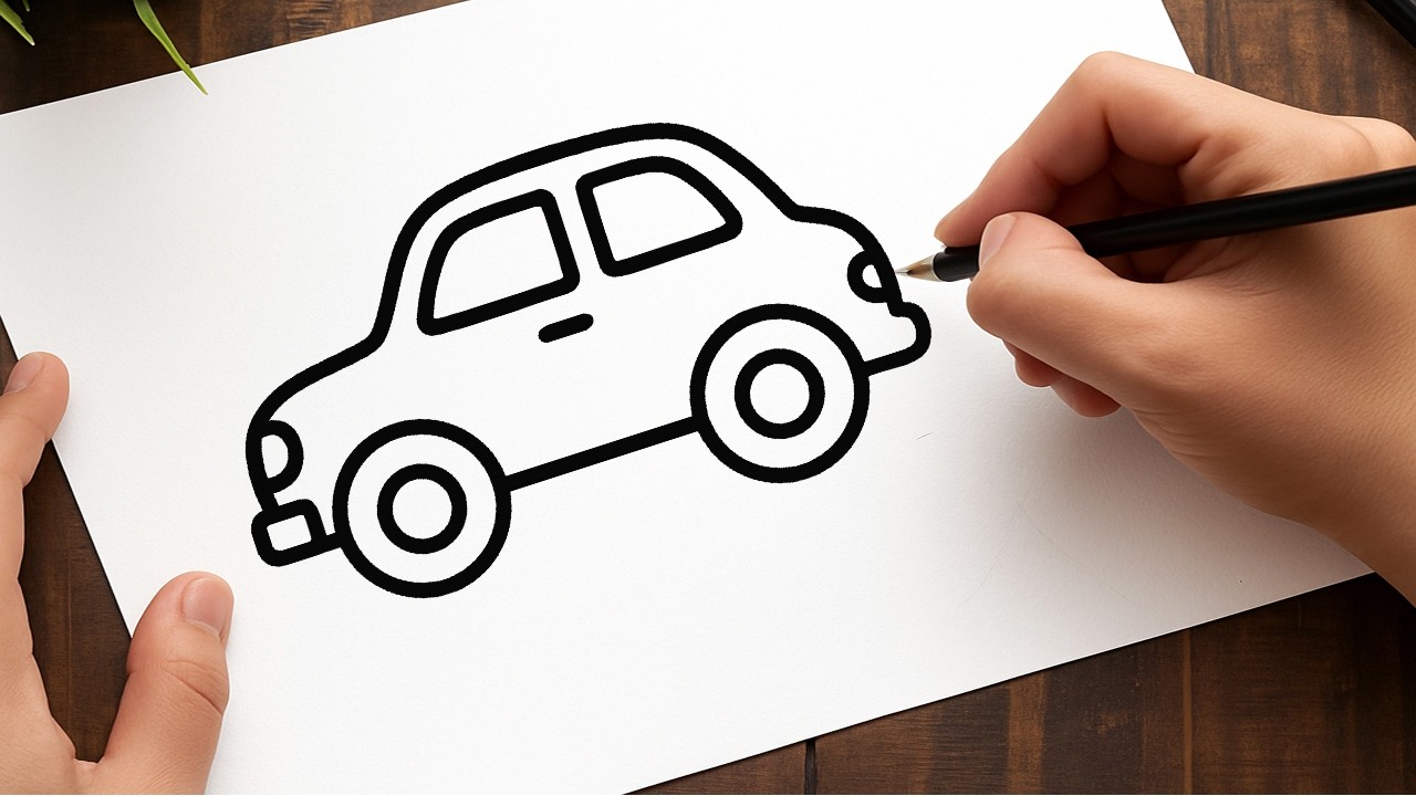 How to Draw a Car | Easy Drawing Tutorial for Beginners & Kids