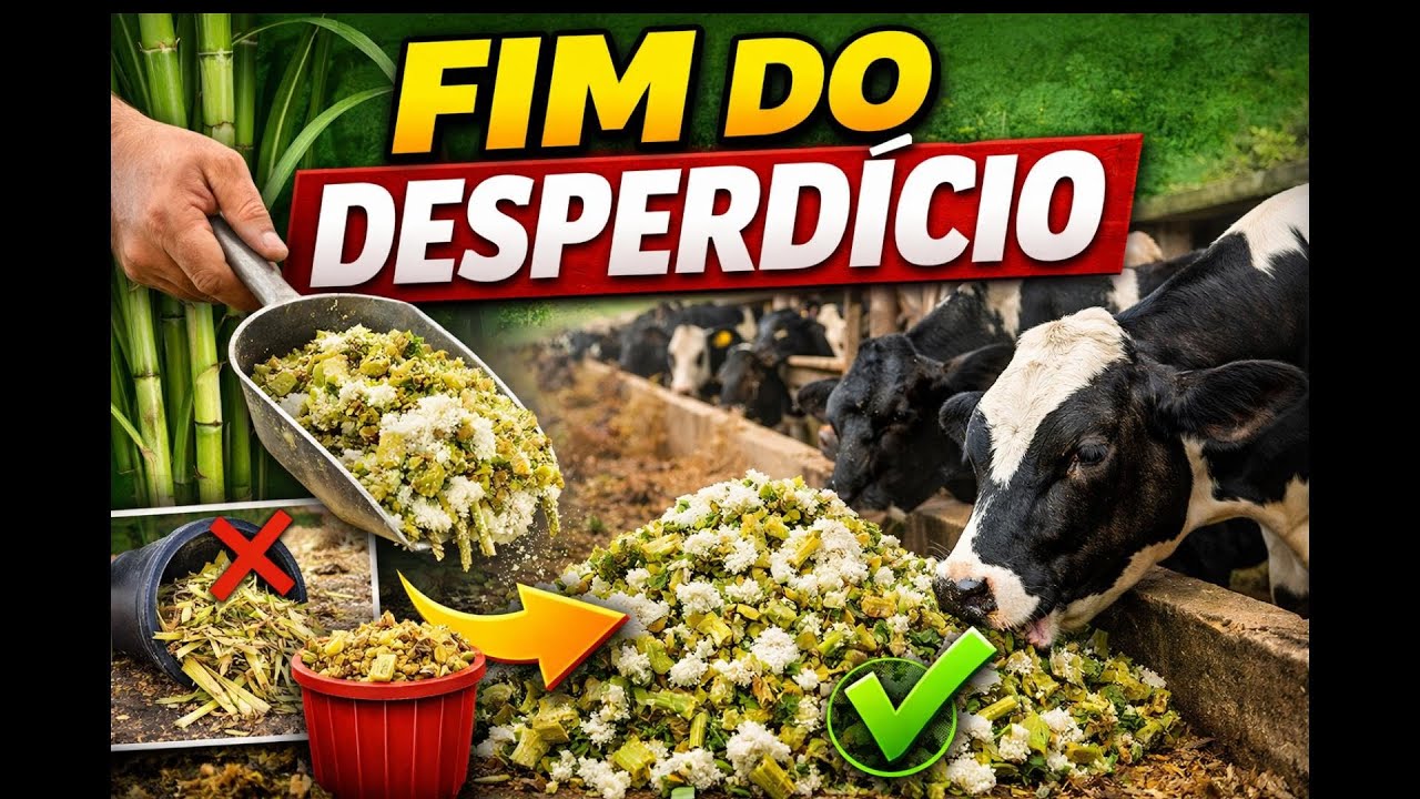 Cana-de-açúcar + Cal Hidratada: A Técnica da Embrapa para Alimentação Duradoura do Gado!
