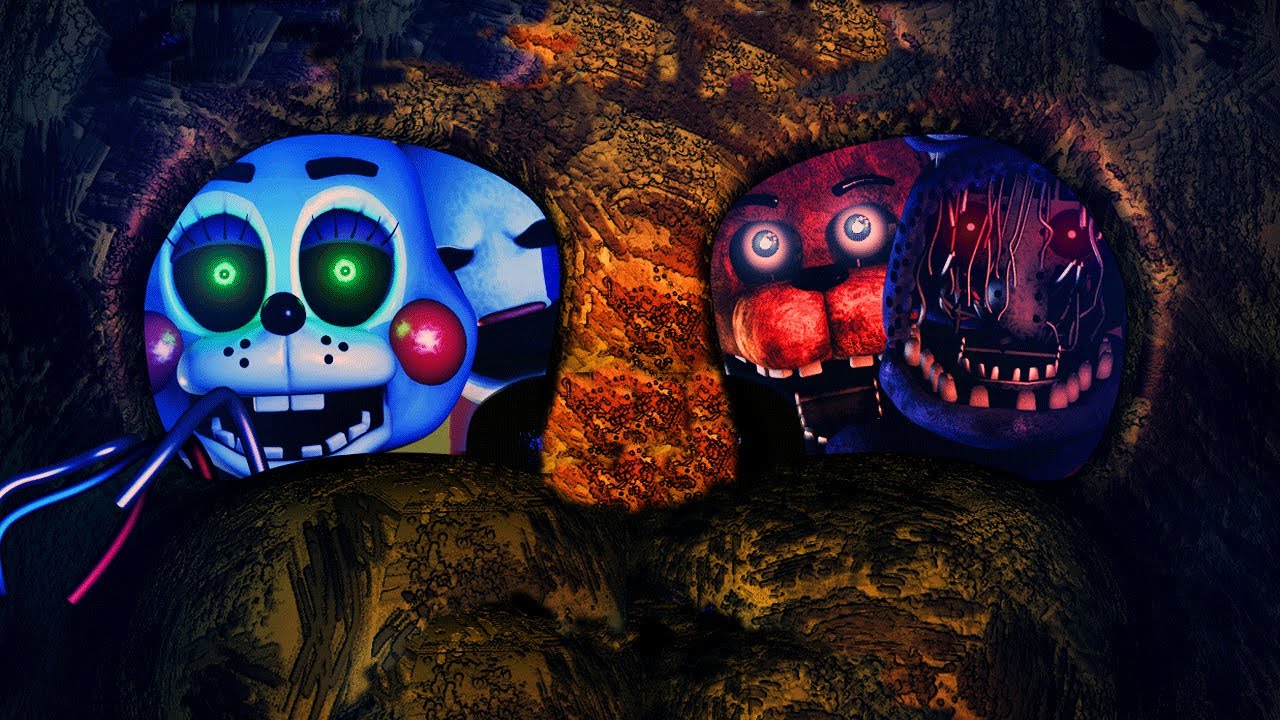 HUNTED BY NEW REMODELED FNAF ANIMATRONICS.. HIDE! | FNAF A Golden Past Chapter 2