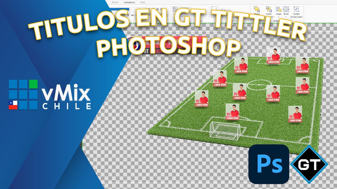 Como Hacer Titulos en Vmix GT Tittler y Photoshop