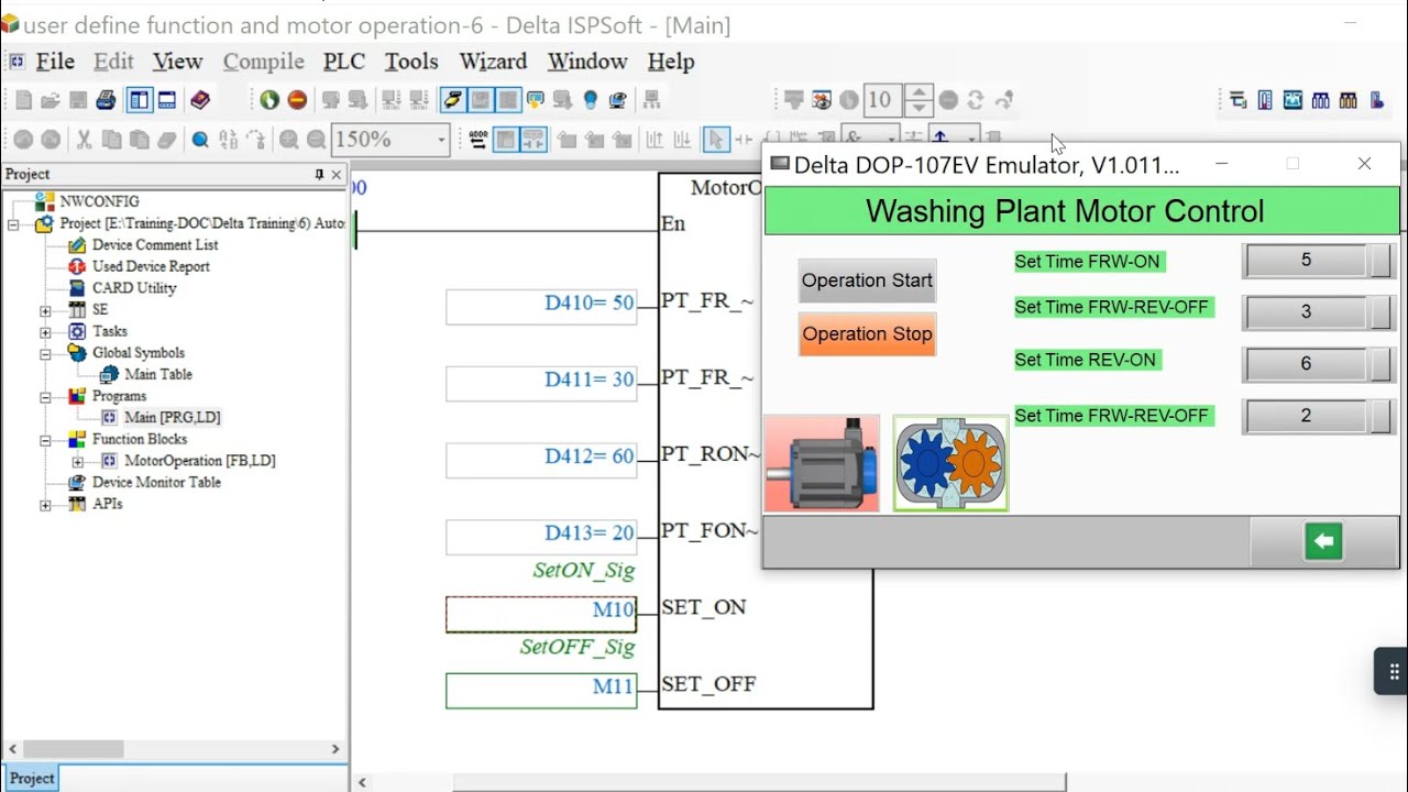 Delta PLC HMI Advanced Automation  Tutorial 6