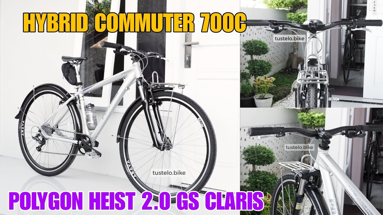 Гибридный городской велосипед 700c Polygon Heist 2.0 Gravel Rimbrake GS Claris от Tustelo.bike Si...
