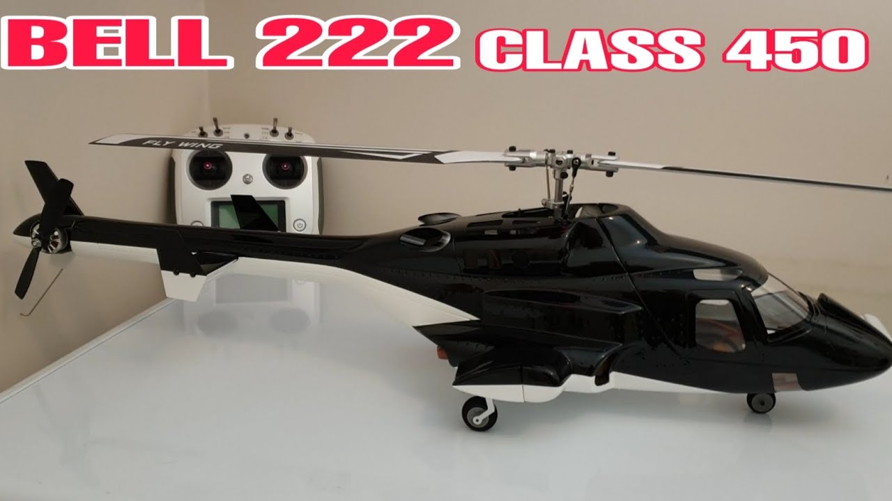 PROJECT: BELL 222 CLASS 450  WITH FLY WING MECHANISM AND H1 FLIGHT CONTROLLER RC HELICOPTER