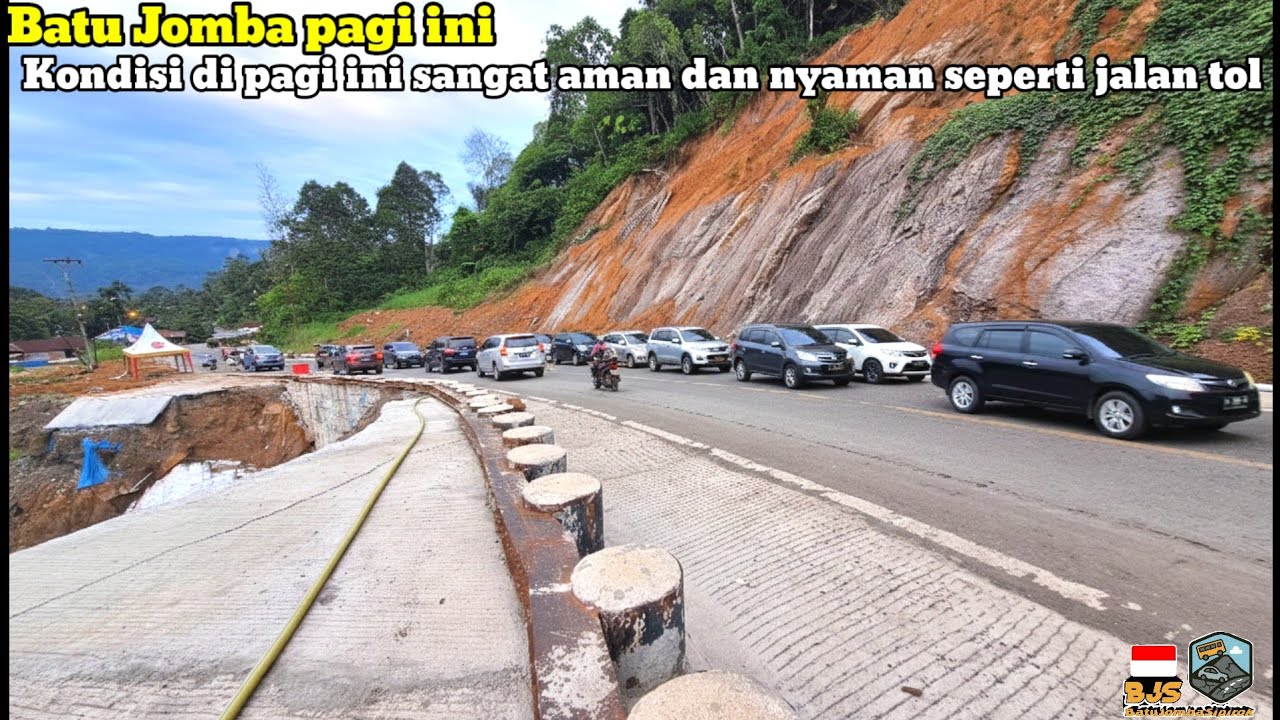 Batu jomba pagi ini‼️Kondisi di pagi ini sangat aman dan nyaman untuk dilewati seperti jalan tol