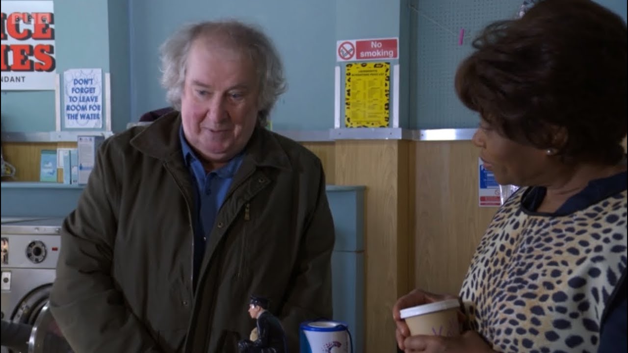 Eastenders Nigel says to Yolande that it is Claire’s birthday today scene