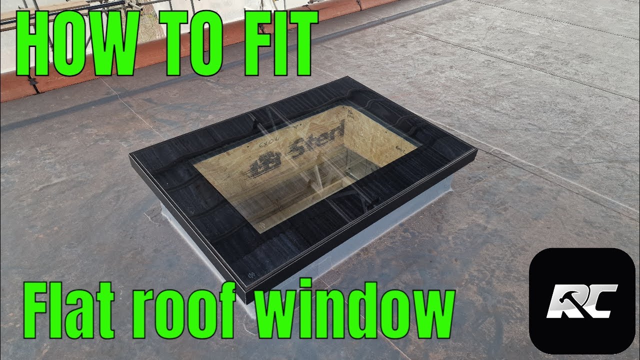 Flat roof Window How to fit with insulated Up-stand
