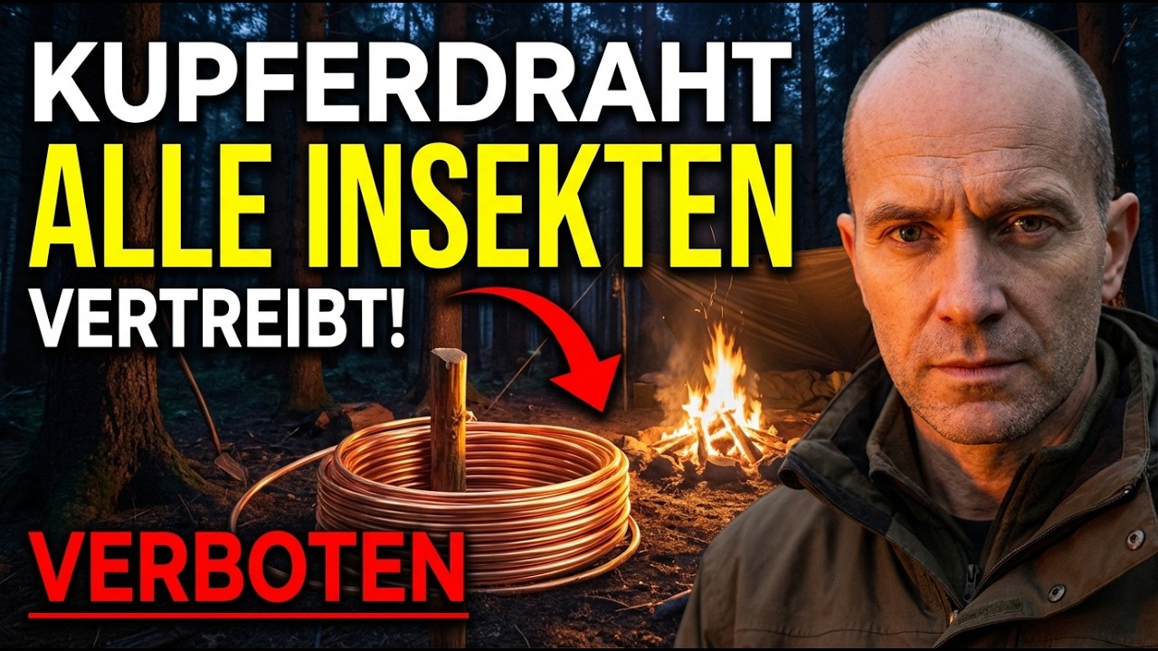 Ein Kupferdraht VERTREIBT Alle Insekten Vom Zeltplatz — Warum Ist Diese Wissenschaft „Verboten